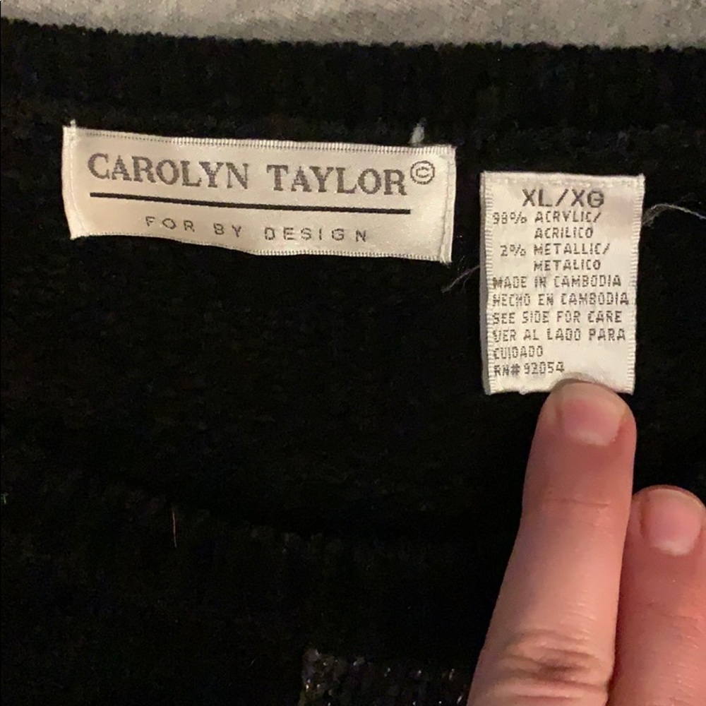 Patchwork black sweater - Picture 2 of 3